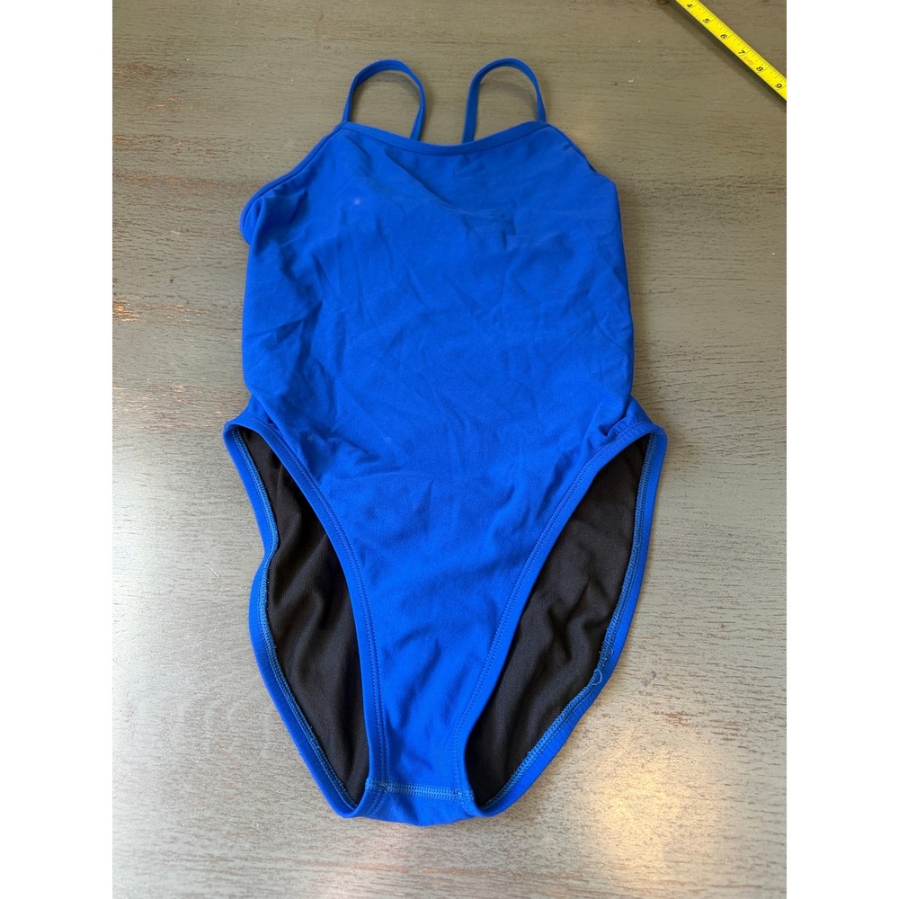 Jolyn Chevy One Piece Swimsuit Royal Blue Size 30 Training Competitive Swim